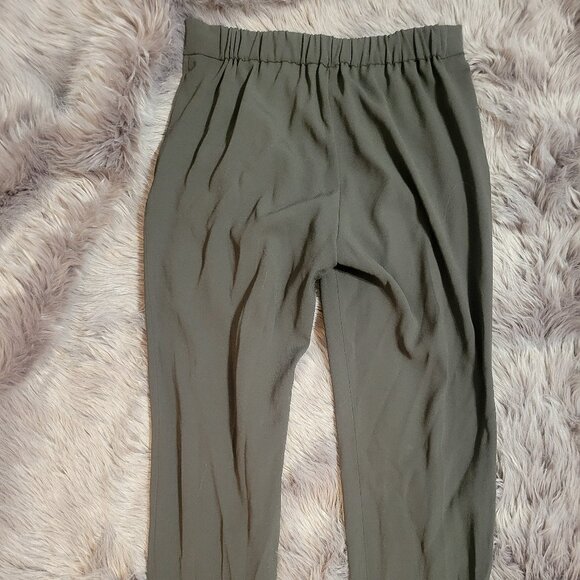 (GREEN. Not Grey) Babaton Conan Cropped Dress Pants, Size 4 - Picture 4 of 7